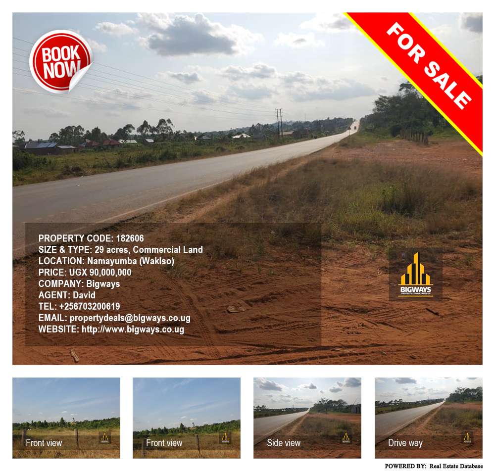 Commercial Land  for sale in Namayumba Wakiso Uganda, code: 182606