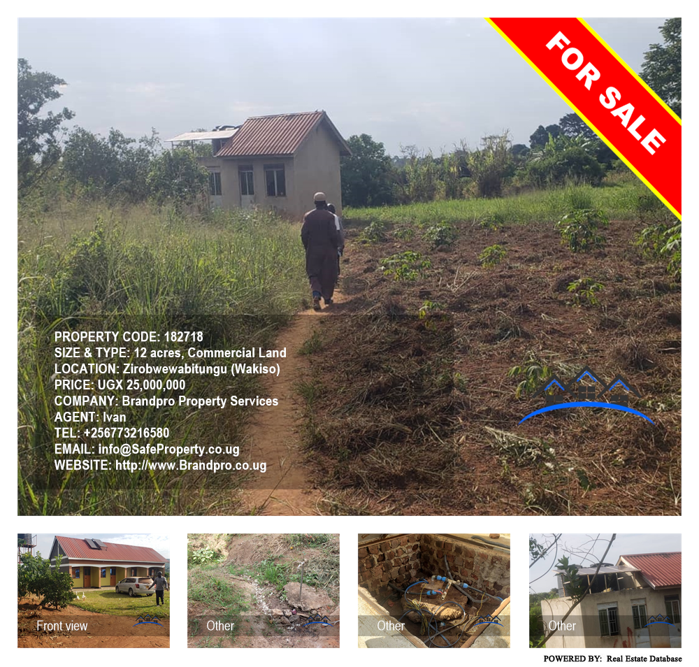 Commercial Land  for sale in Zirobwewabitungu Wakiso Uganda, code: 182718