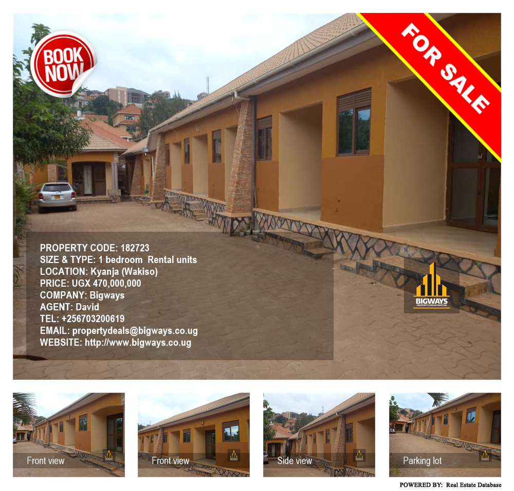 1 bedroom Rental units  for sale in Kyanja Wakiso Uganda, code: 182723