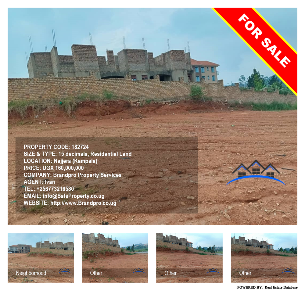 Residential Land  for sale in Najjera Kampala Uganda, code: 182724