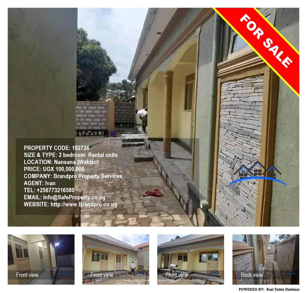 2 bedroom Rental units  for sale in Nansana Wakiso Uganda, code: 182726