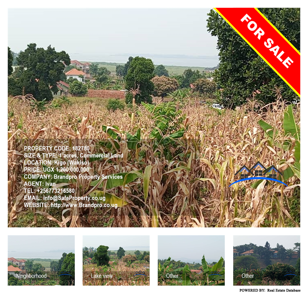 Commercial Land  for sale in Kigo Wakiso Uganda, code: 182780