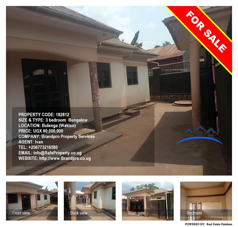 3 bedroom Bungalow  for sale in Bulenga Wakiso Uganda, code: 182812