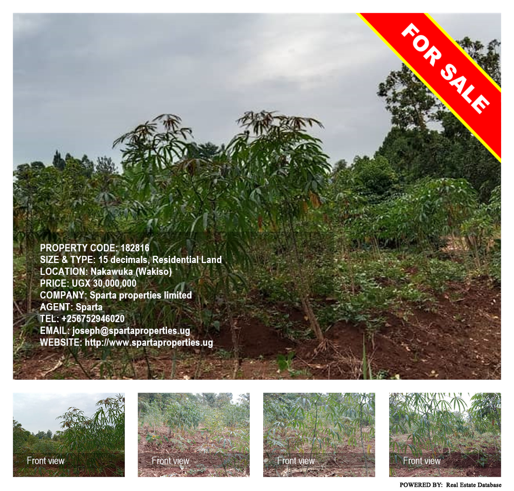 Residential Land  for sale in Nakawuka Wakiso Uganda, code: 182816