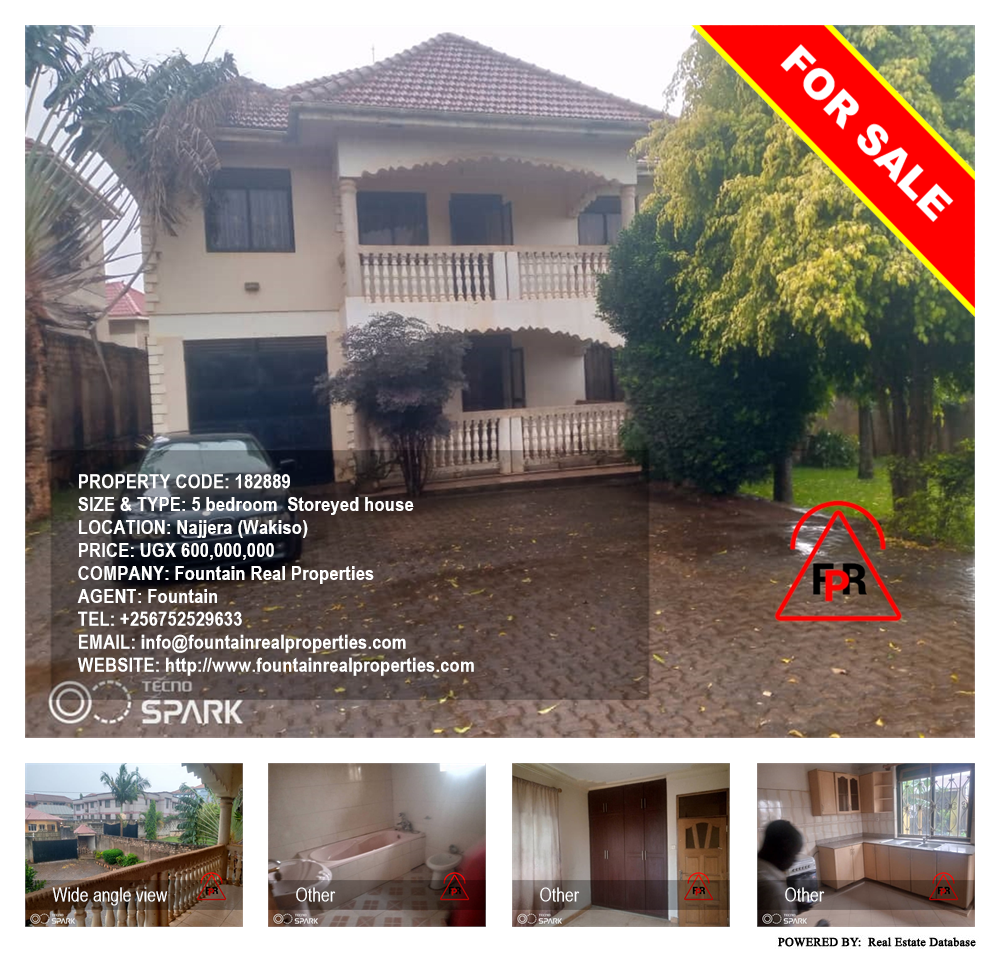 5 bedroom Storeyed house  for sale in Najjera Wakiso Uganda, code: 182889