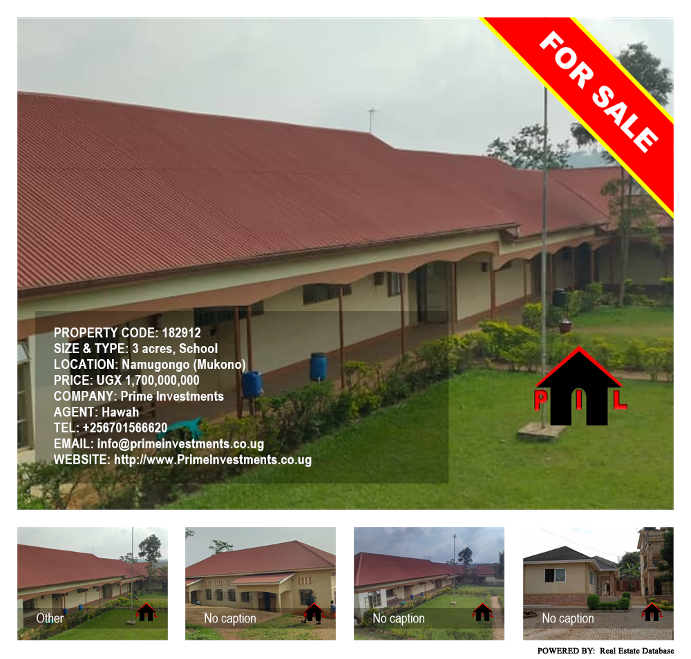School  for sale in Namugongo Mukono Uganda, code: 182912