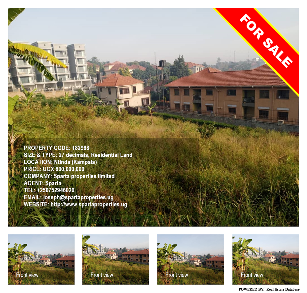 Residential Land  for sale in Ntinda Kampala Uganda, code: 182988