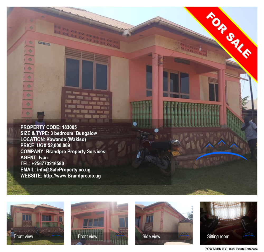 3 bedroom Bungalow  for sale in Kawanda Wakiso Uganda, code: 183005