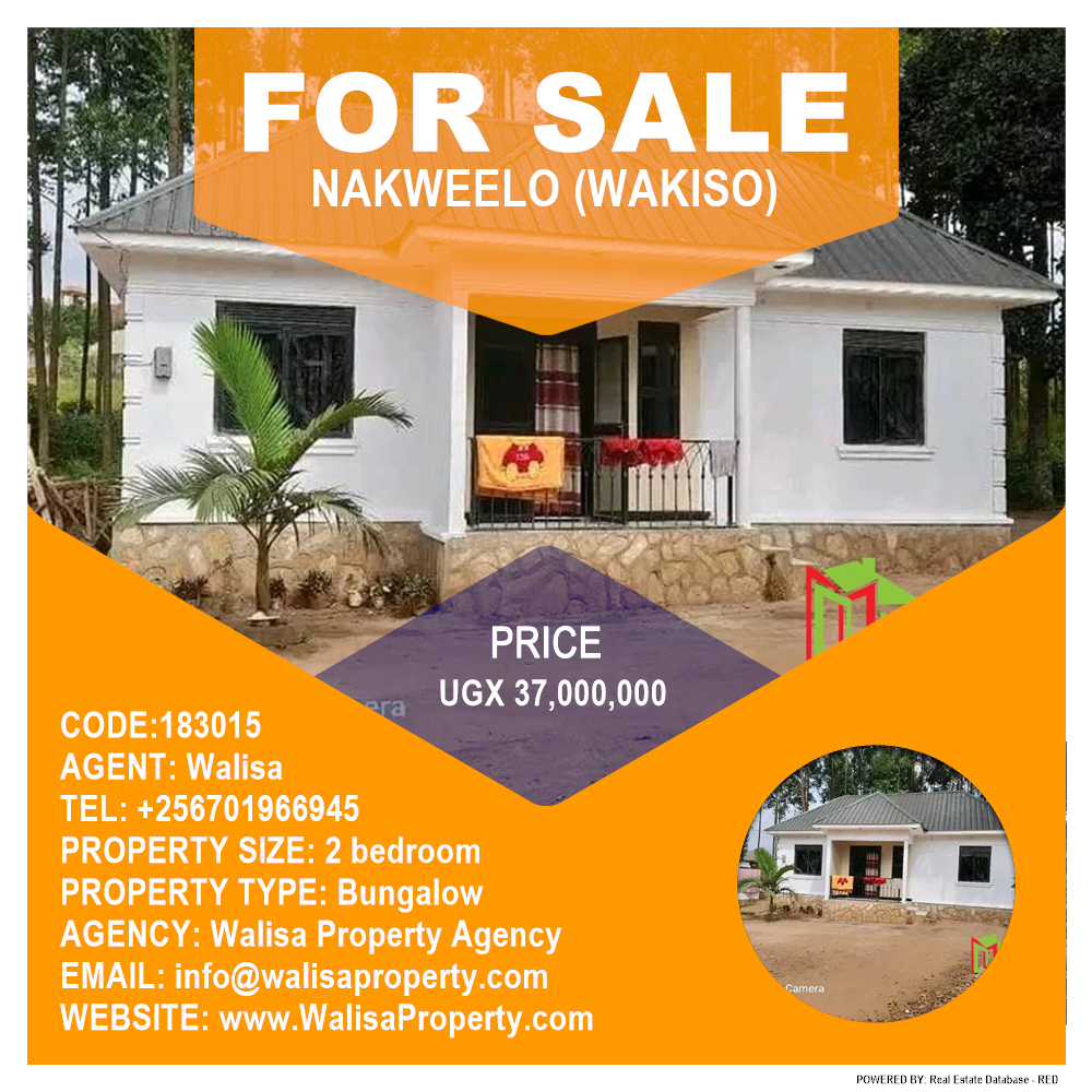 2 bedroom Bungalow  for sale in Nakweelo Wakiso Uganda, code: 183015