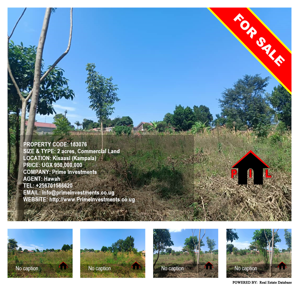 Commercial Land  for sale in Kisaasi Kampala Uganda, code: 183076