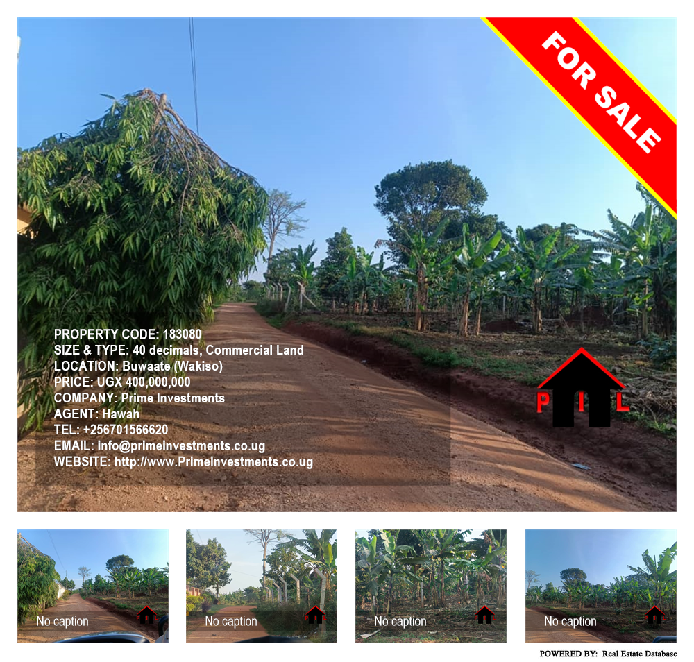Commercial Land  for sale in Buwaate Wakiso Uganda, code: 183080