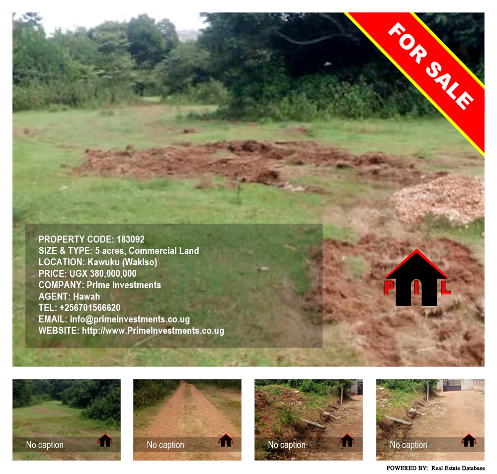 Commercial Land  for sale in Kawuku Wakiso Uganda, code: 183092