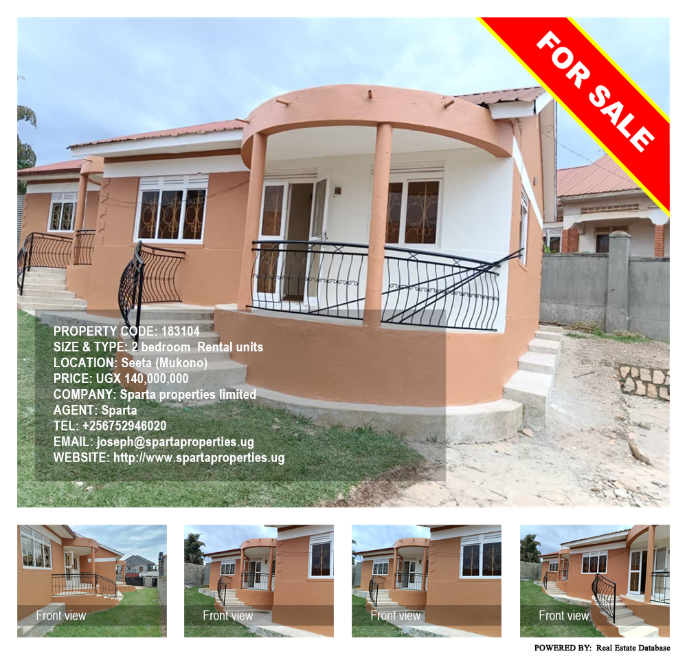 2 bedroom Rental units  for sale in Seeta Mukono Uganda, code: 183104