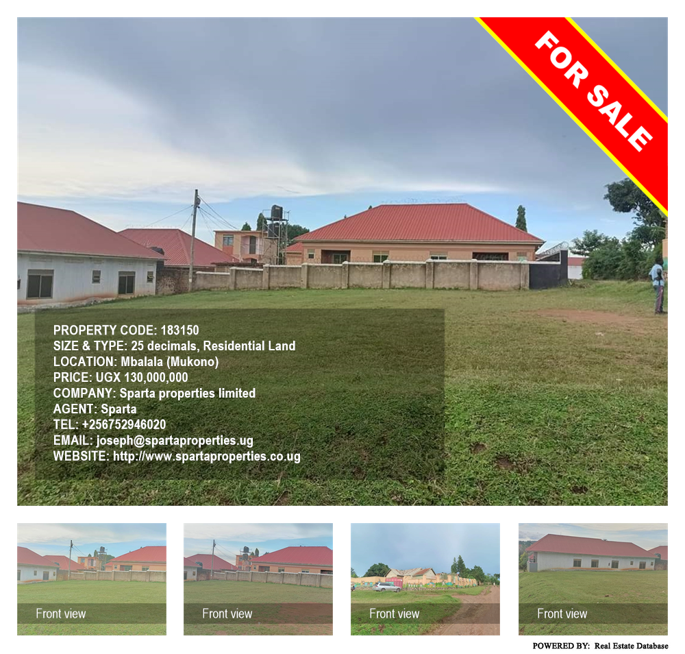 Residential Land  for sale in Mbalala Mukono Uganda, code: 183150