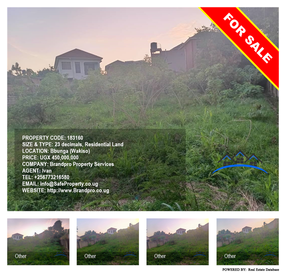 Residential Land  for sale in Bbunga Wakiso Uganda, code: 183160