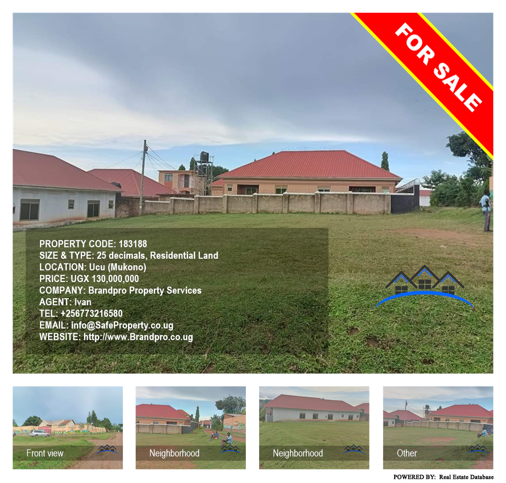 Residential Land  for sale in Ucu Mukono Uganda, code: 183188