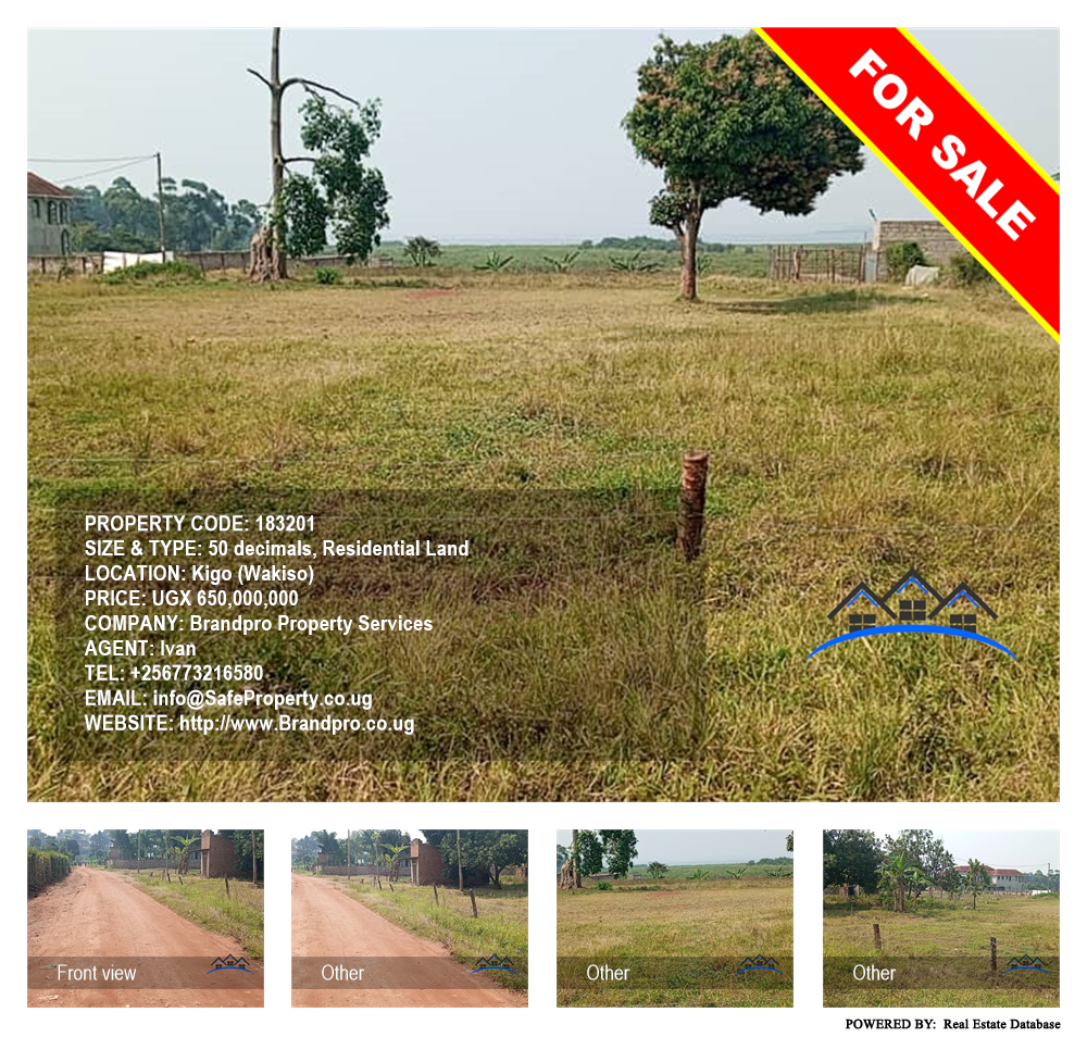 Residential Land  for sale in Kigo Wakiso Uganda, code: 183201