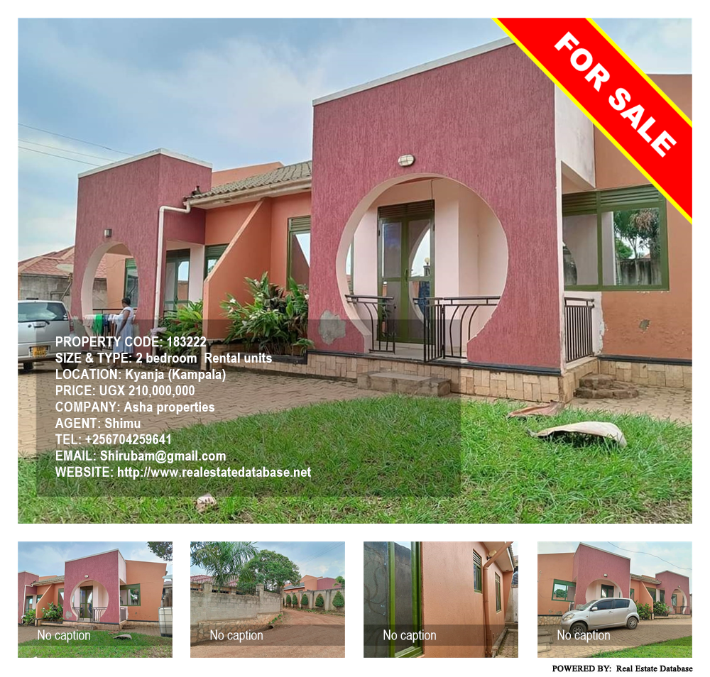 2 bedroom Rental units  for sale in Kyanja Kampala Uganda, code: 183222
