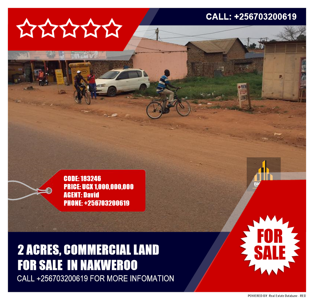 Commercial Land  for sale in Nakweroo Wakiso Uganda, code: 183246
