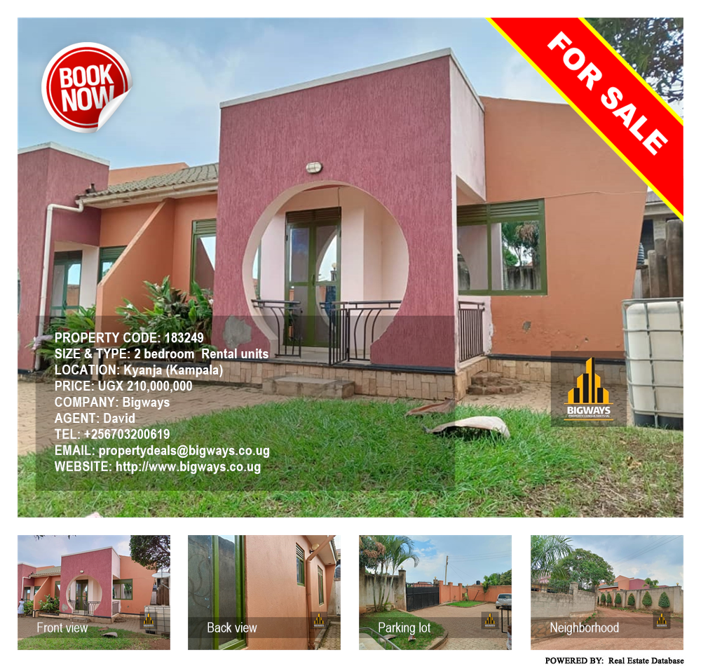 2 bedroom Rental units  for sale in Kyanja Kampala Uganda, code: 183249