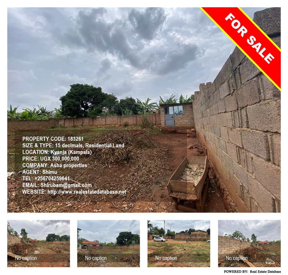 Residential Land  for sale in Kyanja Kampala Uganda, code: 183261