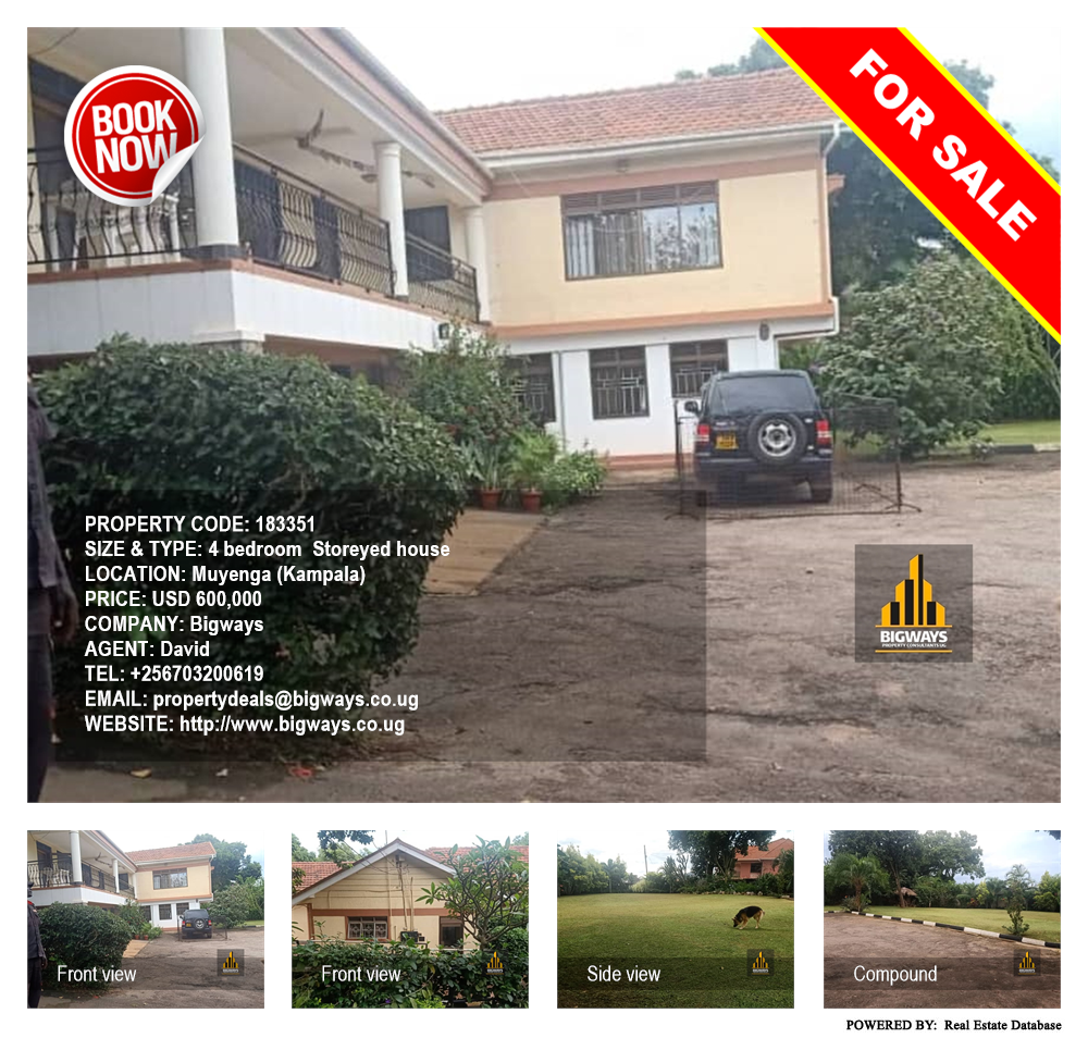 4 bedroom Storeyed house  for sale in Muyenga Kampala Uganda, code: 183351