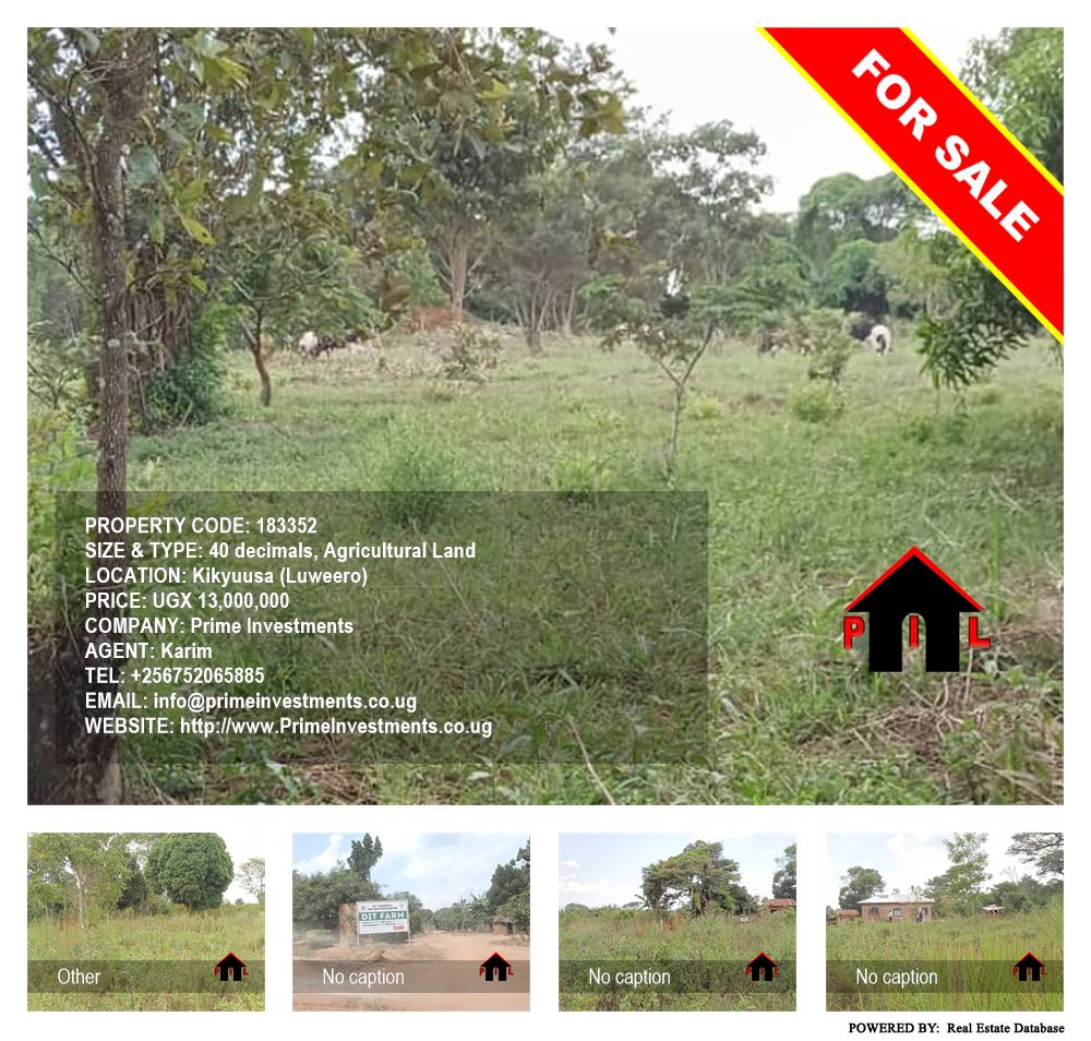 Agricultural Land  for sale in Kikyuusa Luweero Uganda, code: 183352