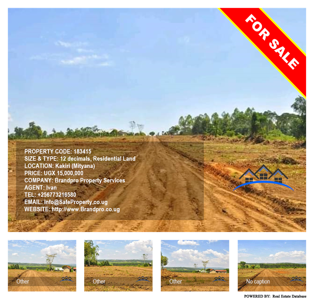 Residential Land  for sale in Kakiri Mityana Uganda, code: 183415