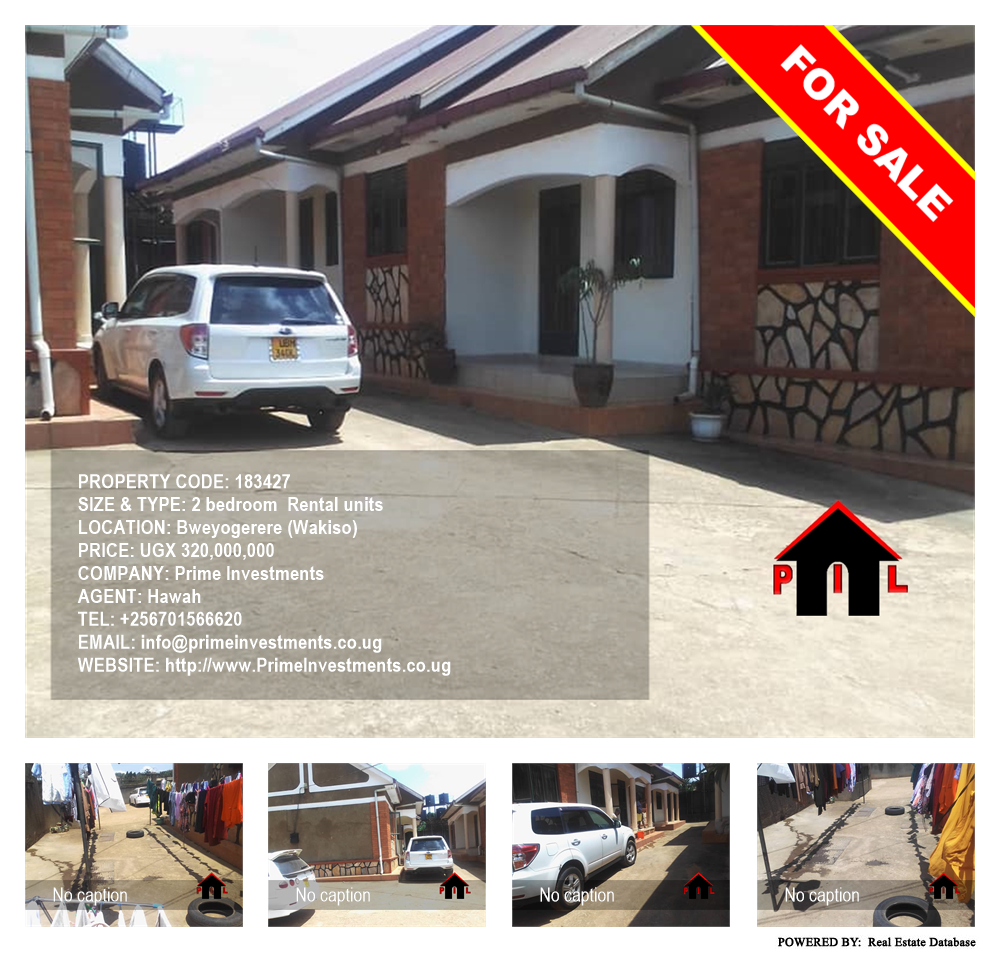 2 bedroom Rental units  for sale in Bweyogerere Wakiso Uganda, code: 183427
