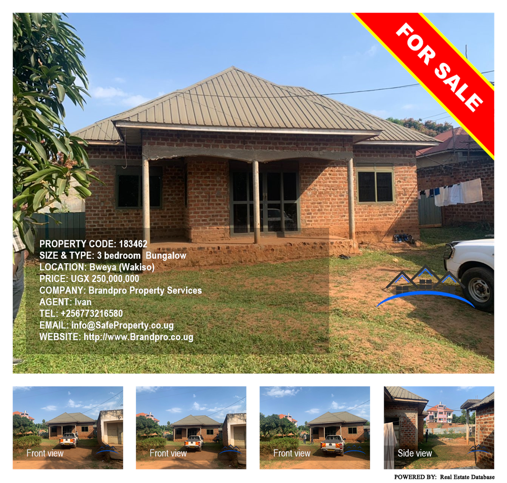 3 bedroom Bungalow  for sale in Bweya Wakiso Uganda, code: 183462