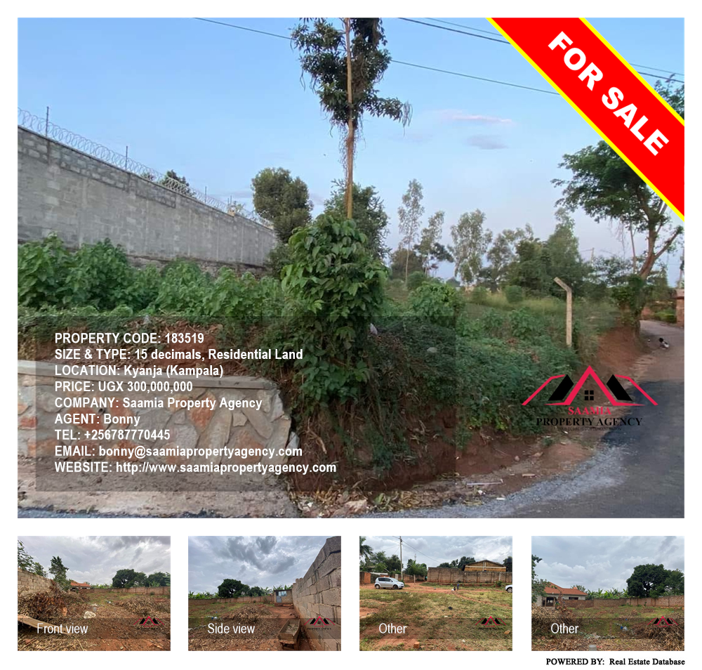 Residential Land  for sale in Kyanja Kampala Uganda, code: 183519