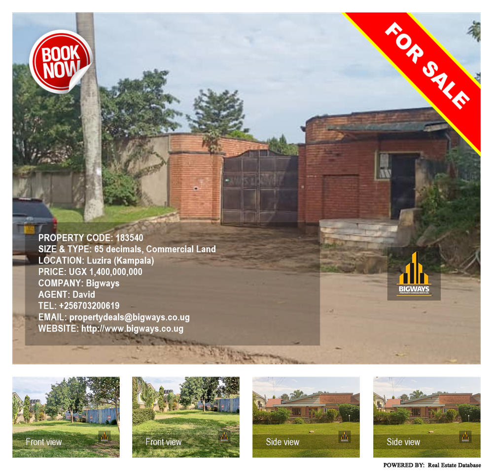 Commercial Land  for sale in Luzira Kampala Uganda, code: 183540