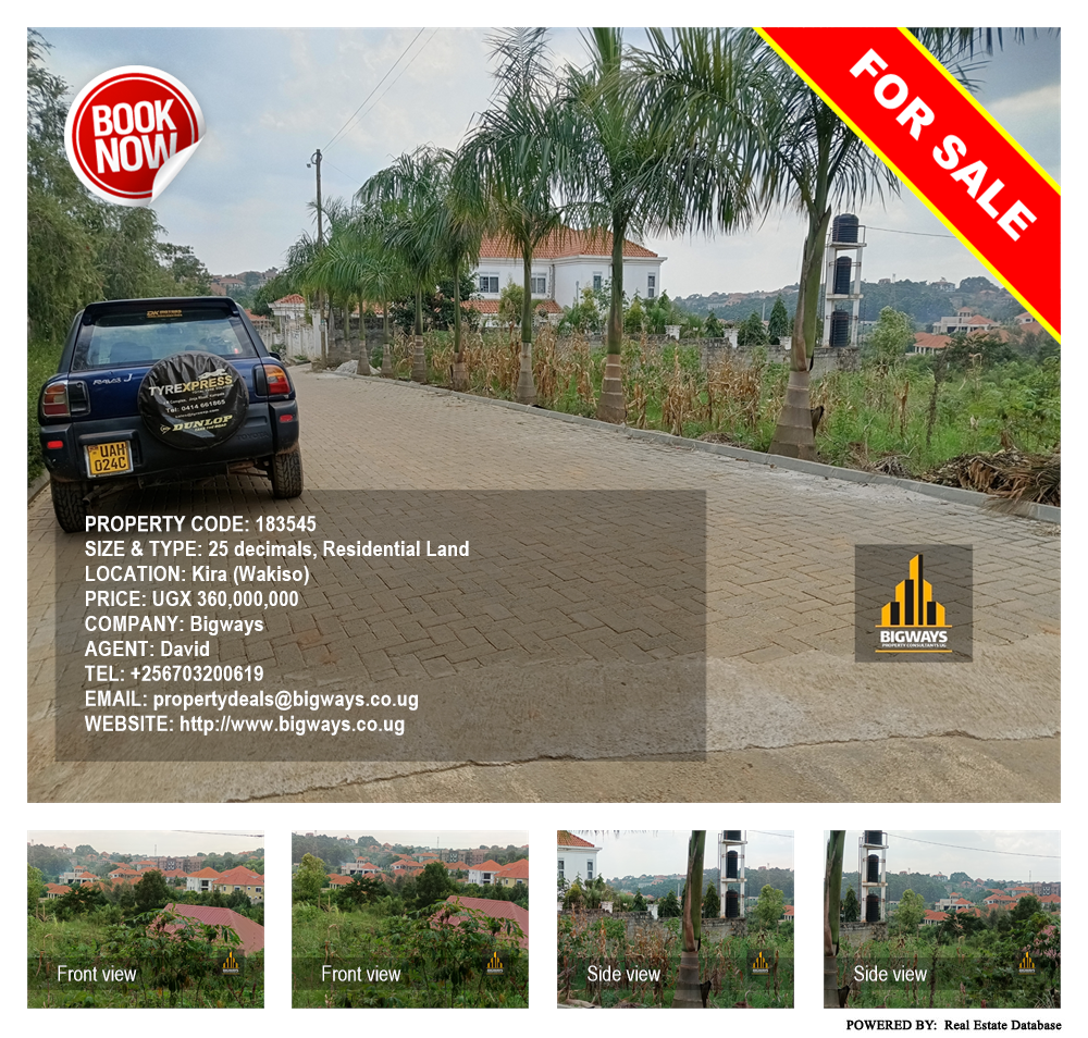 Residential Land  for sale in Kira Wakiso Uganda, code: 183545