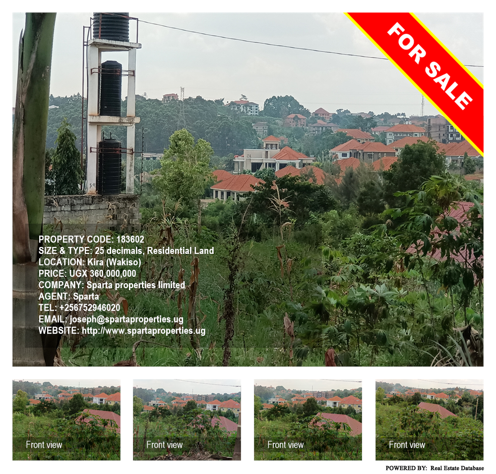 Residential Land  for sale in Kira Wakiso Uganda, code: 183602