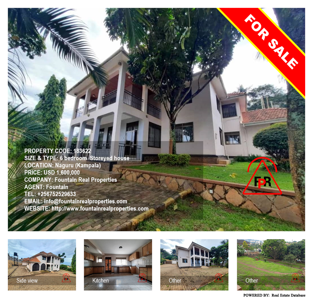 6 bedroom Storeyed house  for sale in Naguru Kampala Uganda, code: 183622