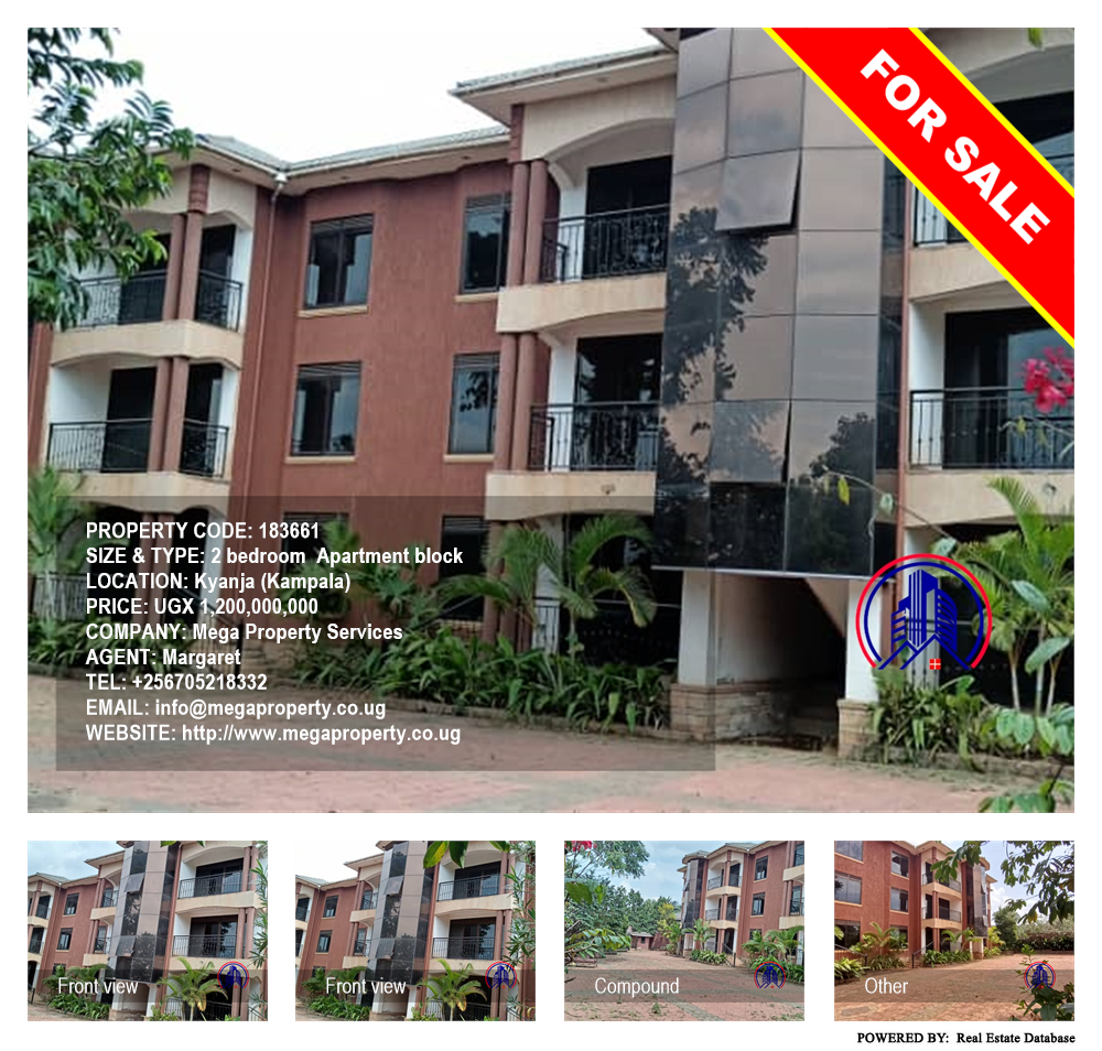 2 bedroom Apartment block  for sale in Kyanja Kampala Uganda, code: 183661