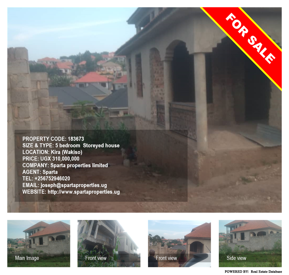 5 bedroom Storeyed house  for sale in Kira Wakiso Uganda, code: 183673