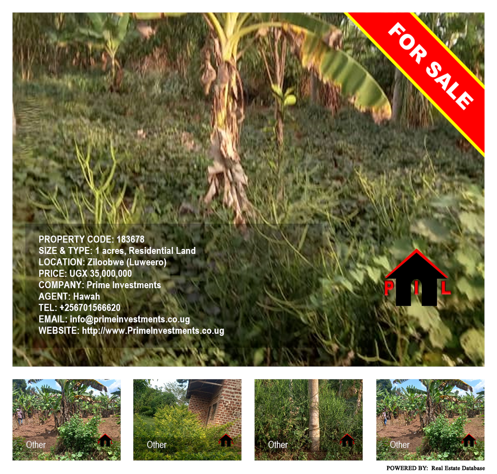 Residential Land  for sale in Ziloobwe Luweero Uganda, code: 183678