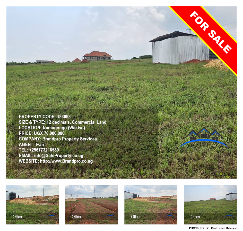 Commercial Land  for sale in Namugongo Wakiso Uganda, code: 183693