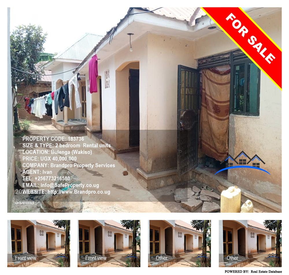 2 bedroom Rental units  for sale in Bulenga Wakiso Uganda, code: 183736