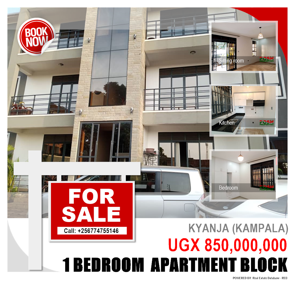 1 bedroom Apartment block  for sale in Kyanja Kampala Uganda, code: 183801