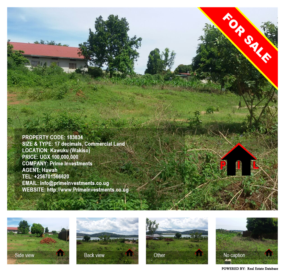 Commercial Land  for sale in Kawuku Wakiso Uganda, code: 183834