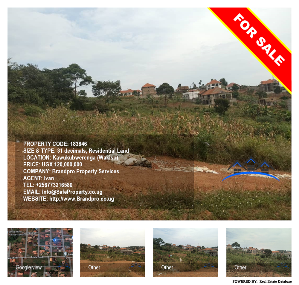 Residential Land  for sale in Kawuku Wakiso Uganda, code: 183846