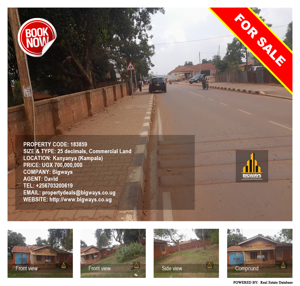 Commercial Land  for sale in Kanyanya Kampala Uganda, code: 183859