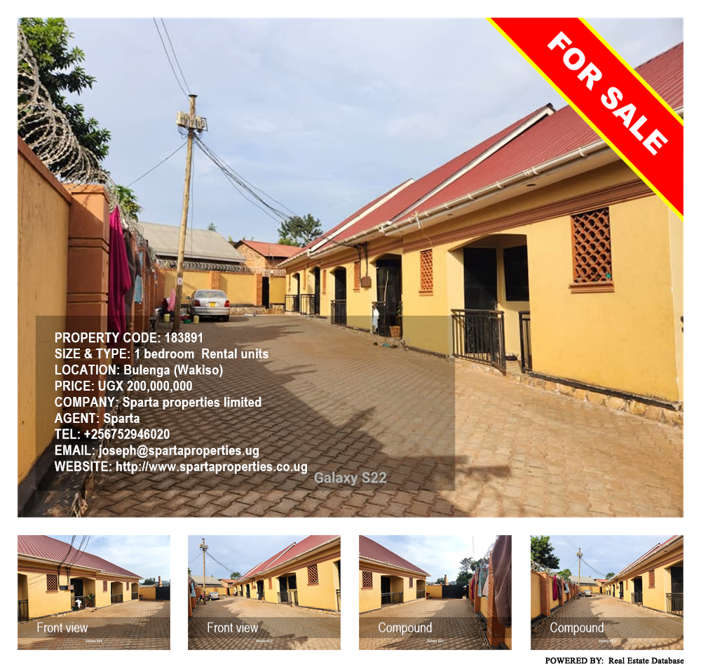 1 bedroom Rental units  for sale in Bulenga Wakiso Uganda, code: 183891