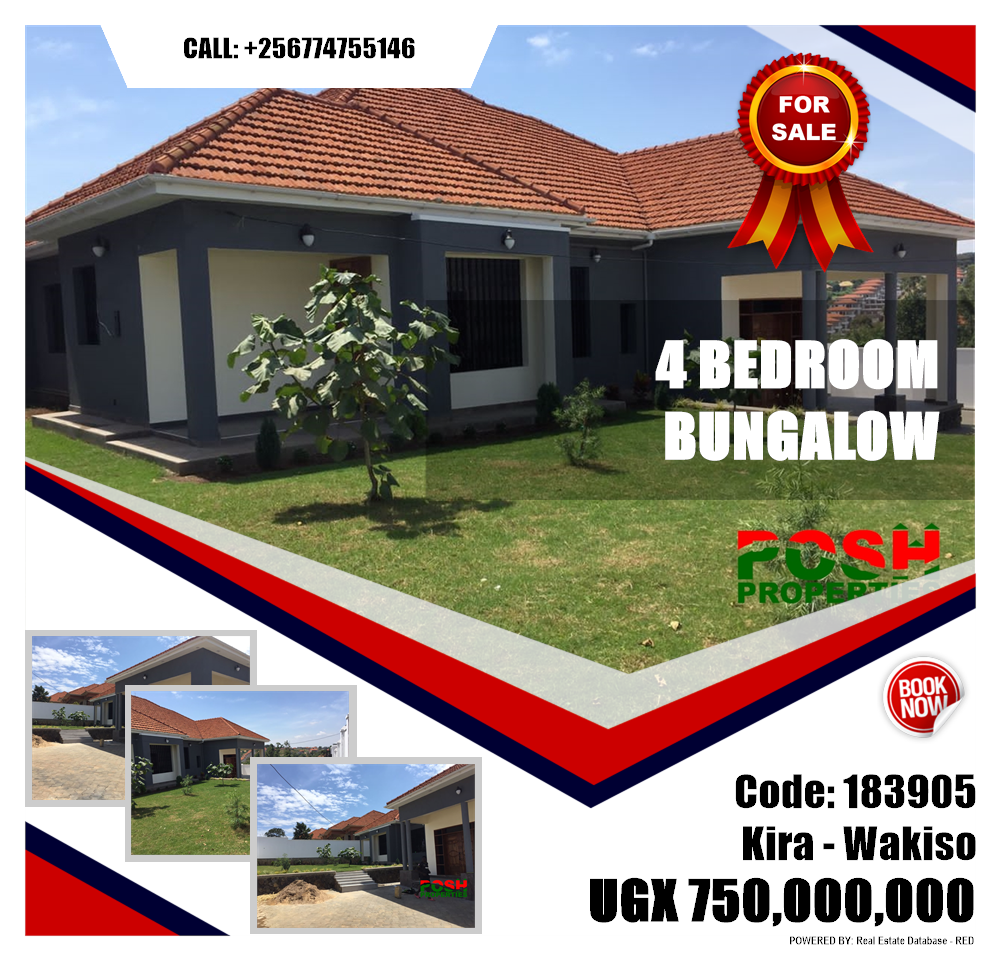4 bedroom Bungalow  for sale in Kira Wakiso Uganda, code: 183905