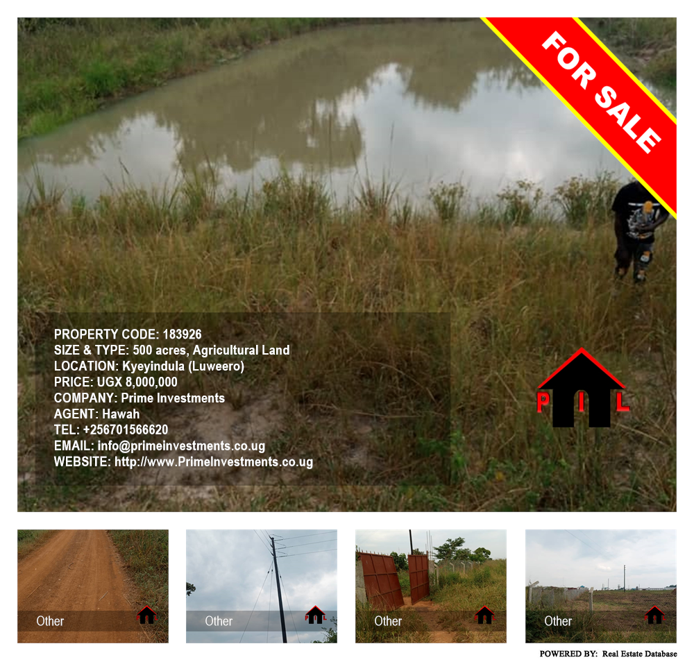 Agricultural Land  for sale in Kyeyindula Luweero Uganda, code: 183926