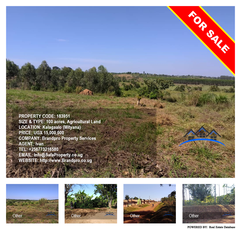 Agricultural Land  for sale in Kalagaalo Mityana Uganda, code: 183951