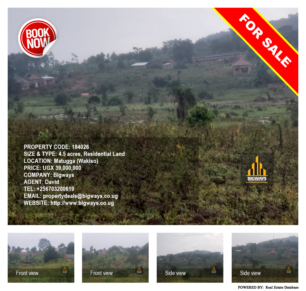 Residential Land  for sale in Matugga Wakiso Uganda, code: 184026