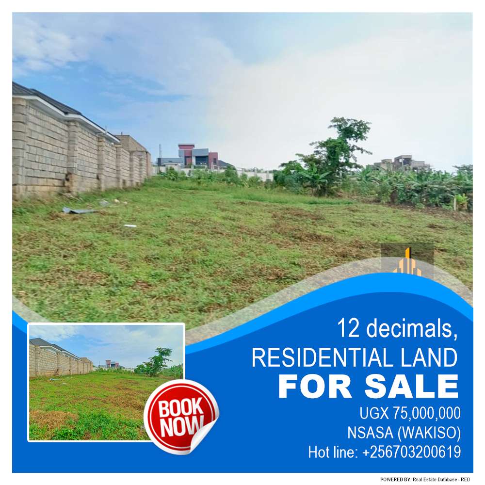Residential Land  for sale in Nsasa Wakiso Uganda, code: 184027